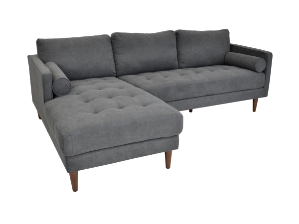 Colțar ne-extensibil City  Dark-Grey