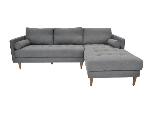 Colțar ne-extensibil City  Dark-Grey