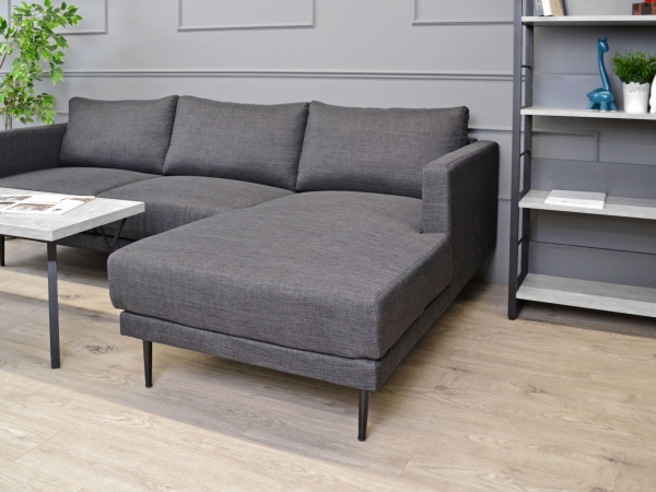 Colțar ne-extensibil Era dreapta Dark-Grey