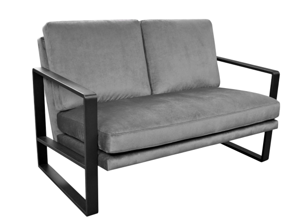 Canapea York Pu Grey (133 cm)