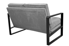 Canapea York Pu Grey (133 cm)