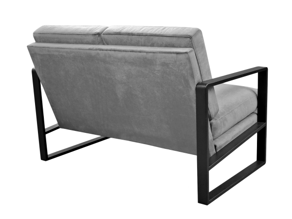 Canapea York Pu Grey (133 cm)