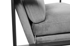 Canapea York Pu Grey (133 cm)