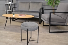 Canapea York Pu Grey (133 cm)