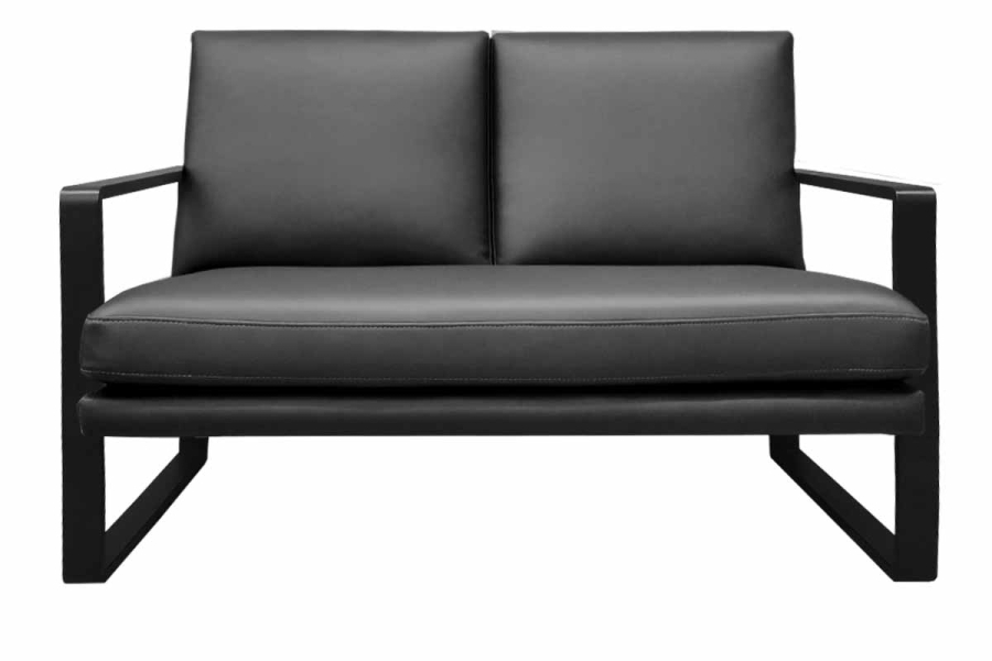 Canapea York Pu Black (133 cm)