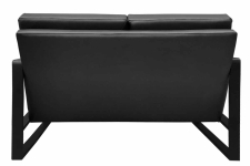 Canapea York Pu Black (133 cm)