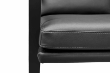 Canapea York Pu Black (133 cm)