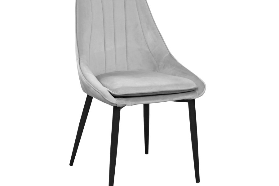 Scaun FLORIDA Light Grey (HLR14) Catifea