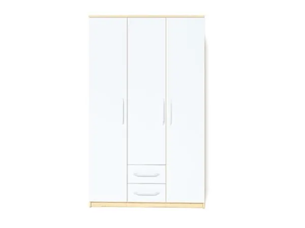 Шкаф Linia 1200, Корпус Клен, Фасад Белый Ясень