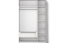 Шкаф HARDY 1350, 3 Двери, Корпус Белый / Фасад Белый Матовый