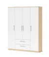 Шкаф Linia 1600, Корпус Клен, Фасад Белый Ясень