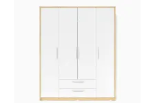 Шкаф Linia 1600, Корпус Клен, Фасад Белый Ясень
