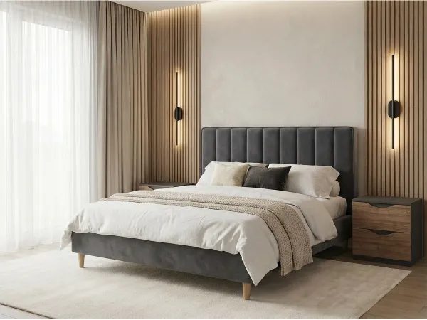 Pat Dublu Stefania 4  Antracit (1600x2000)