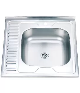 Chiuvetă inox 60 х 60 cm 0,4 EPL