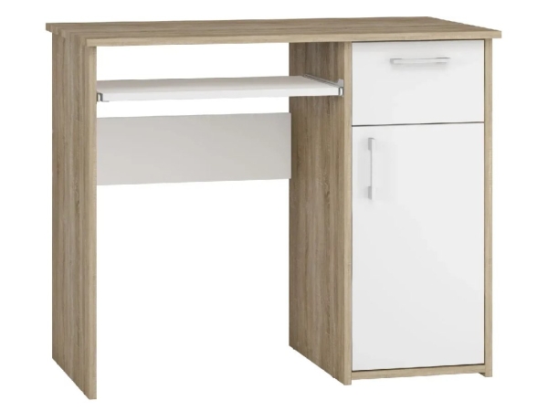 Masa birou Maja 0,9m Sonoma/White