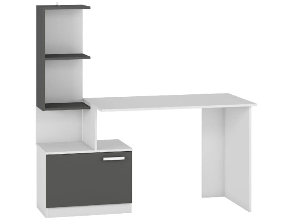 Masa de birou Table 1 – Grafit/Alb