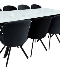 Set de dining Corin + 8 scaune Barka (Anka 23)