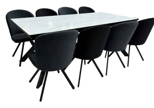 Set de dining Corin + 8 scaune Barka (Anka 23)