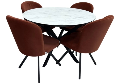 Setul de dining Dobok+4 scaune Barka (Anka)