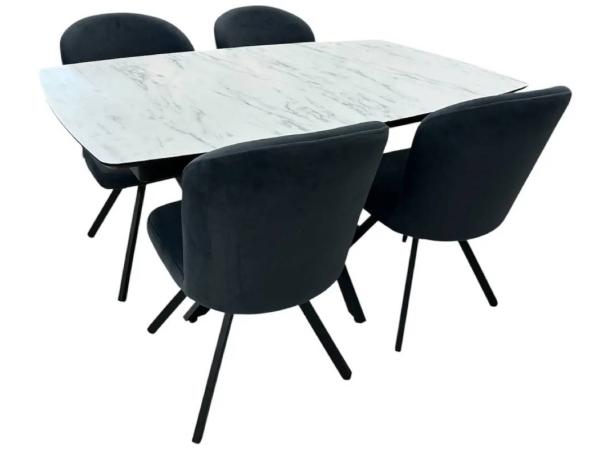 Setul de dining Filis+4 scaune Barka (Anka 23)