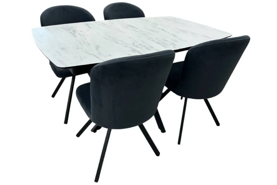 Setul de dining Filis+4 scaune Barka (Anka 23)