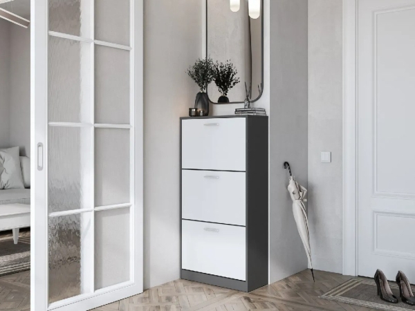 Pantofar Brisbane Grafit/Alb