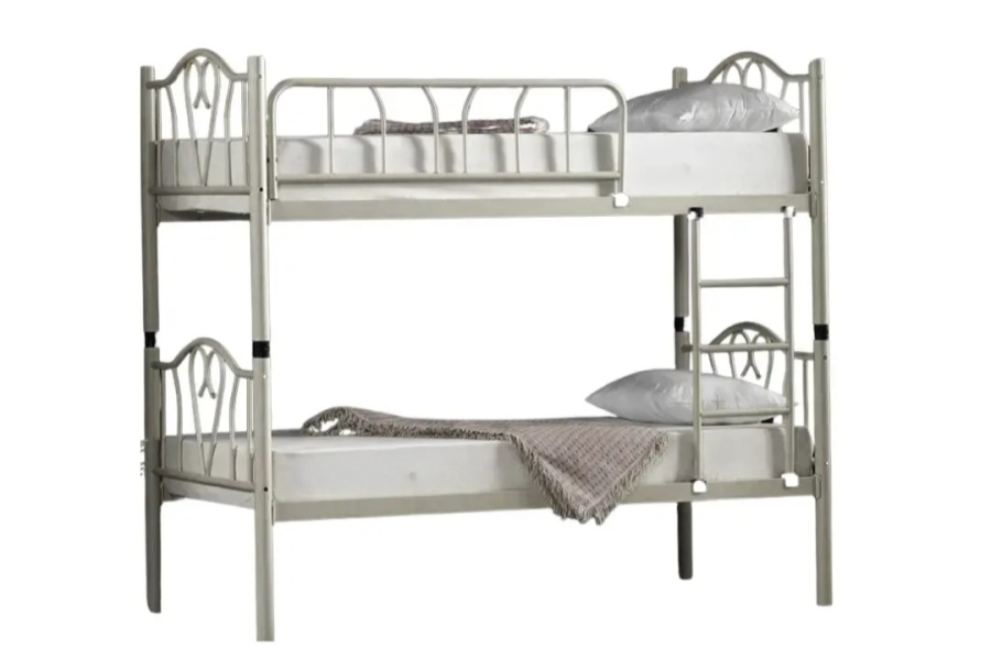 Pat cu două nivele Orkide, gri