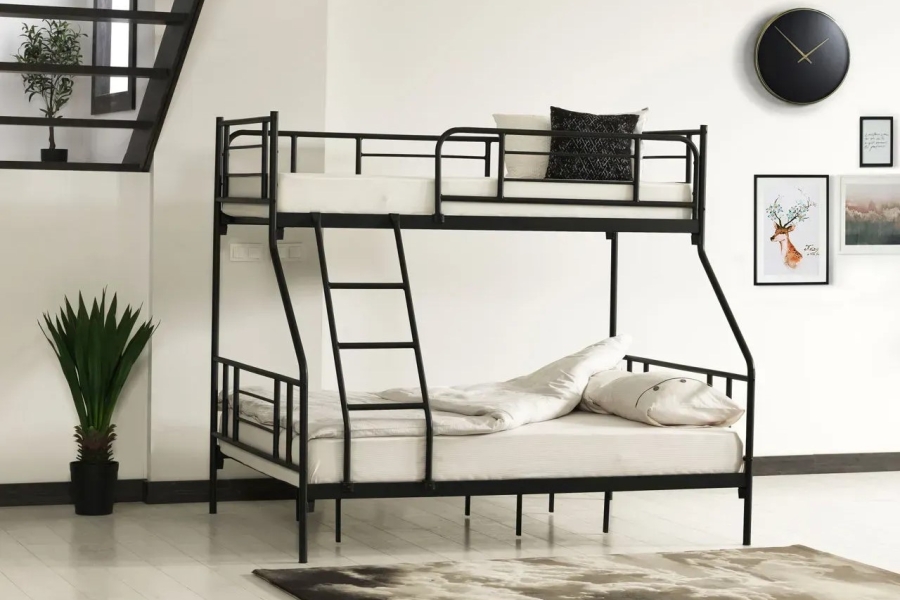 Pat 2 nivele Nova 0,9x2,0 + 1,4x2,0 negru