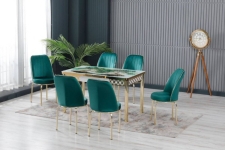 Set Masă cu 6 Scaune ALTIN GOLD