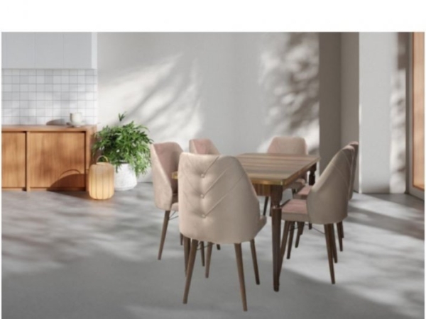 Set Masă cu 6 Scaune TORNA