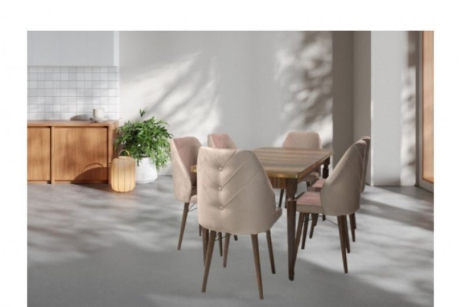 Set Masă cu 6 Scaune TORNA