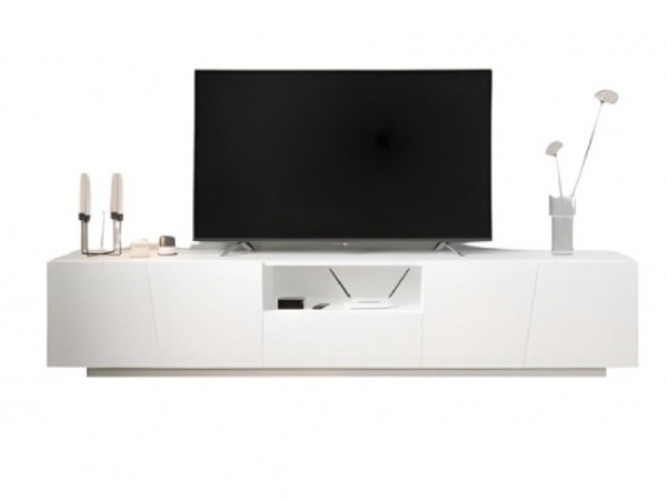 Comodă TV LIZA – Alb Lucios (Lac)
