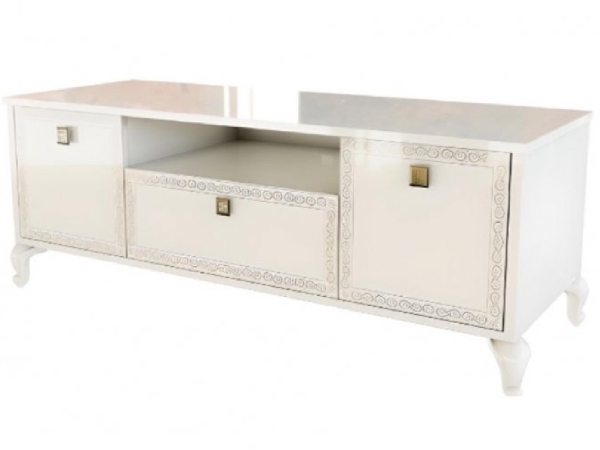 Comodă TV Veronica – Alb Lucios