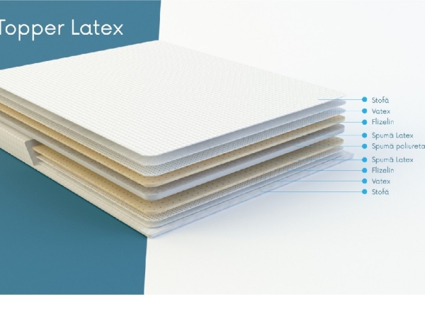 Saltea  TopperLatex H-7 cm 70*190 cm