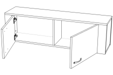 VEGA №7 7 Dulap de perete P2d