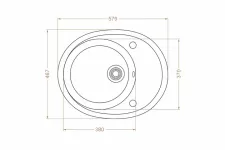 Chiuvetă 577 х 470 mm ELG