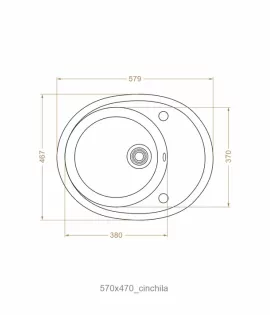 Chiuvetă 577 х 470 mm ELG