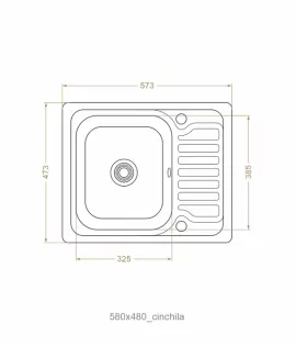 Chiuvetă 580 х 480 mm
