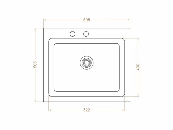 Chiuvetă 600 х 500 mm