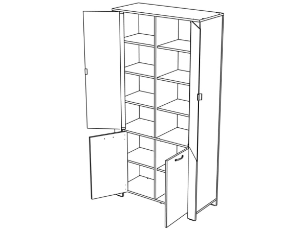 Vega № 14 Dulap pentru cărți