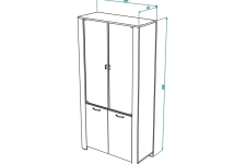 Vega № 14 Dulap pentru cărți