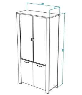 Vega № 14 Dulap pentru cărți