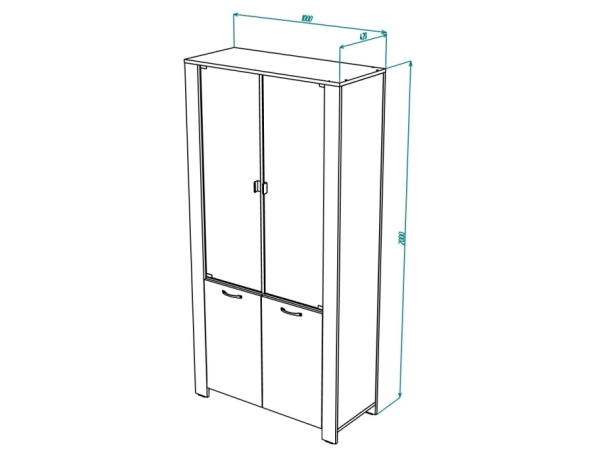 Vega № 14 Dulap pentru cărți