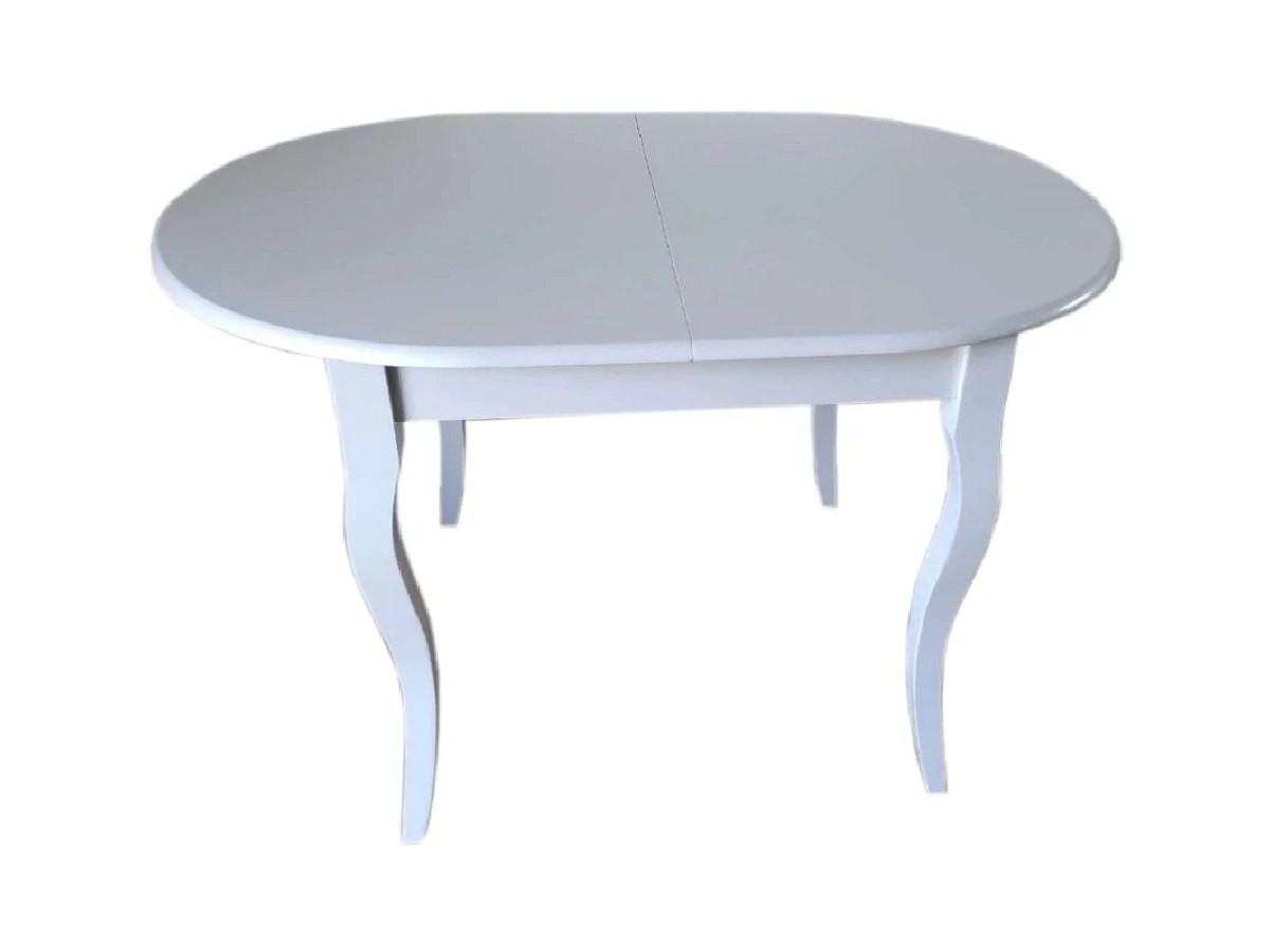 Masă de sufragerie extensibilă ovală din lemn AG Vesta Oval White