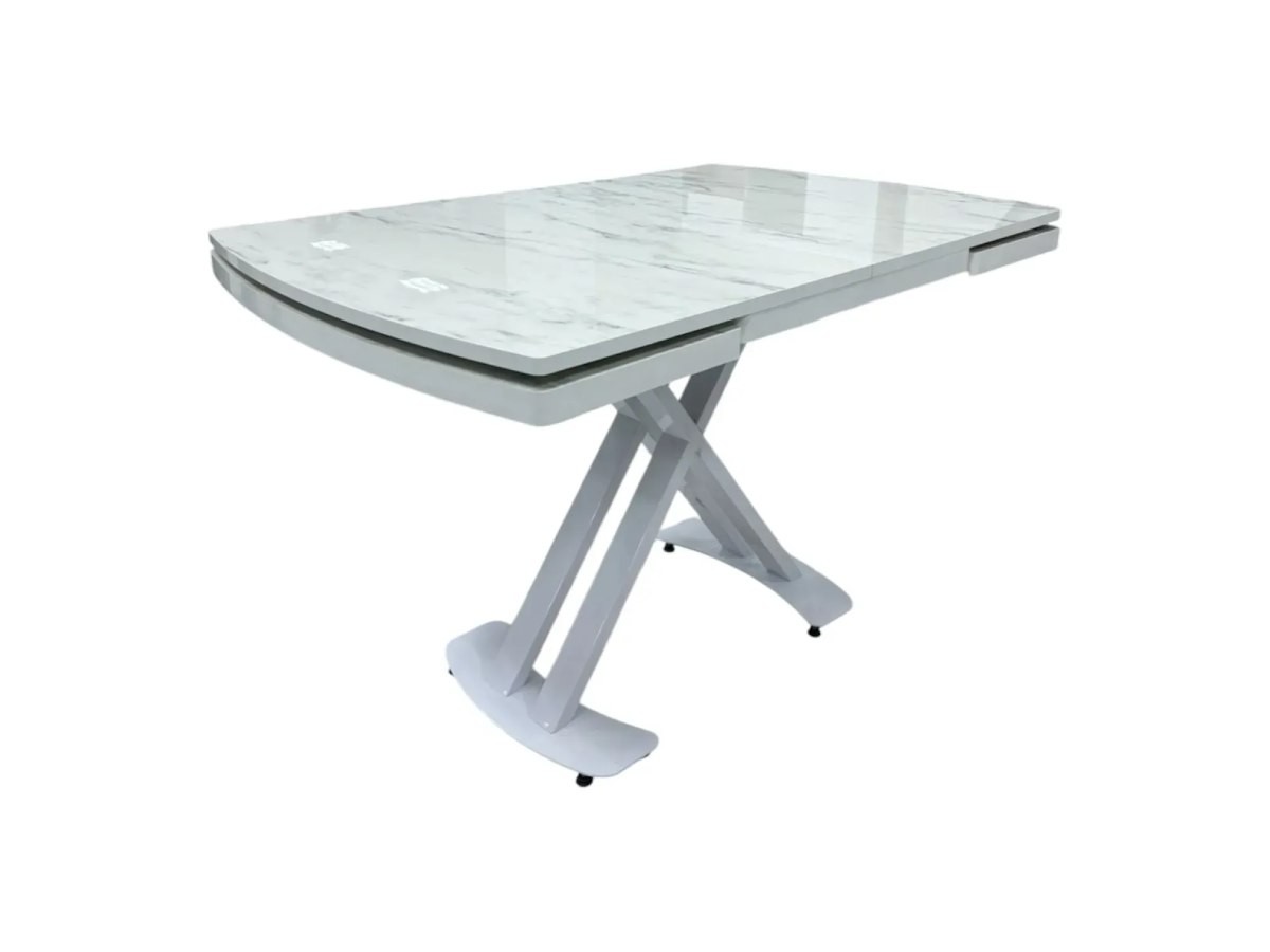 Masă de sufragerie extensibilă Belgrad Marmo High Gloss 80x120/150/180 cm
