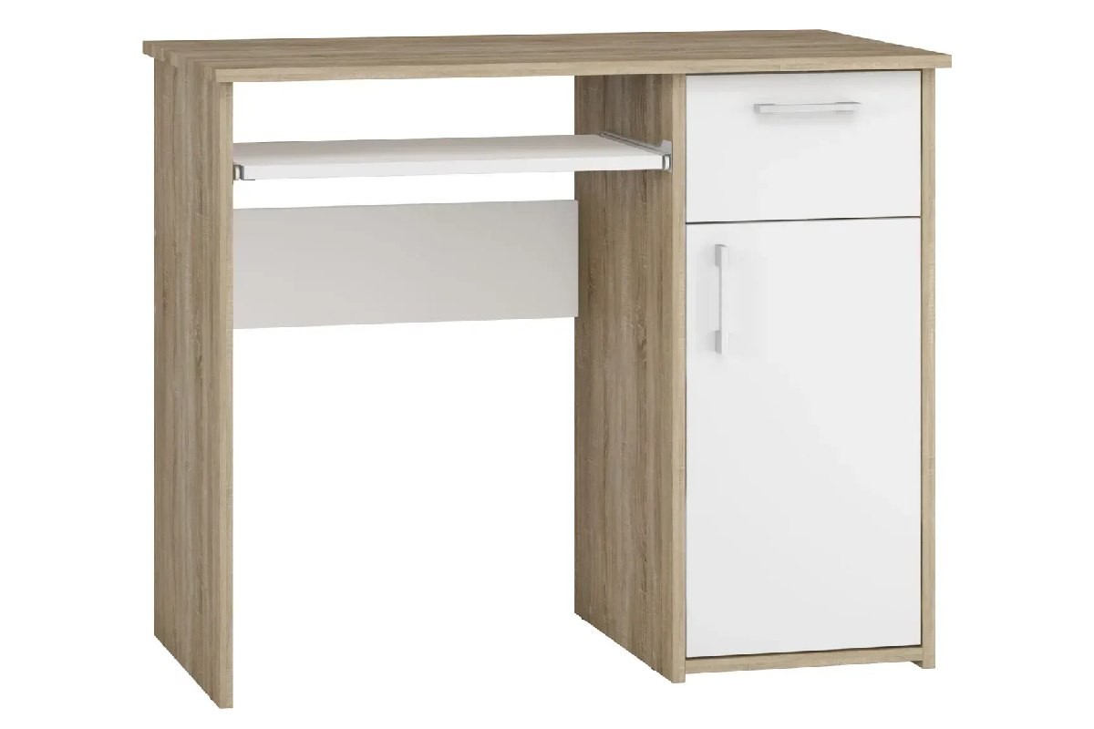 Masa birou Maja 0,9m Sonoma/White