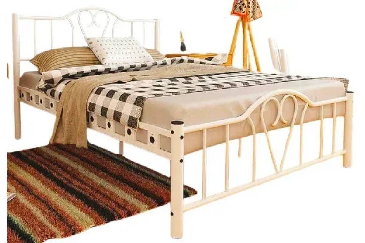 Металлическая кровать Orkide (1.4 x 2.0 м) Крем