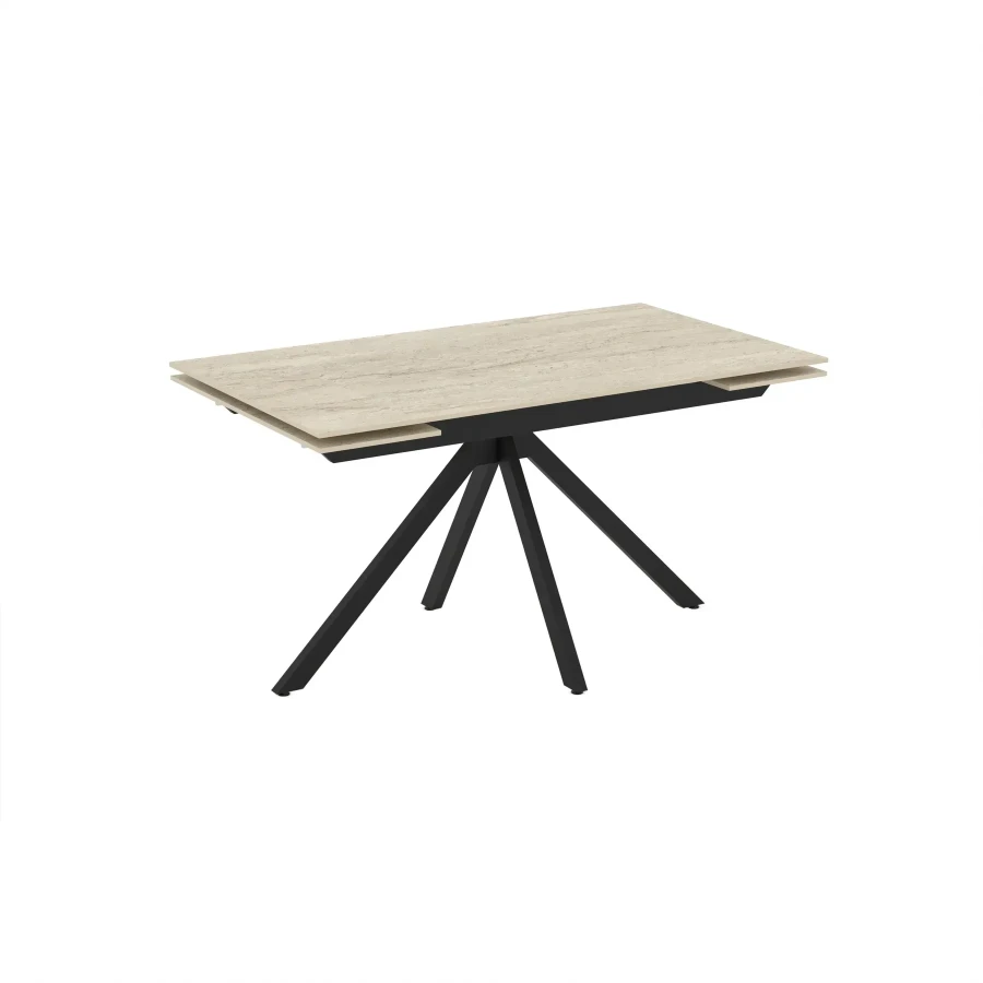 Masă extensibilă de dining Perla (80x140/170/200 cm), blat din piatră sinterizată Frost (копия)