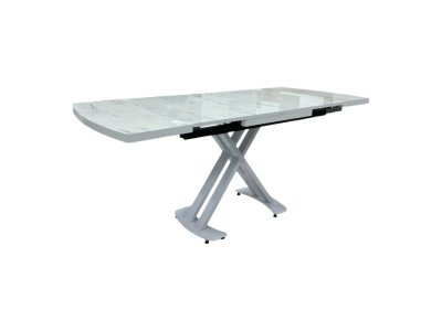 Masă de sufragerie extensibilă Belgrad Marmo High Gloss 80x120/150/180 cm