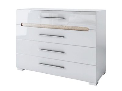 Comodă BIANCO Alb 4S